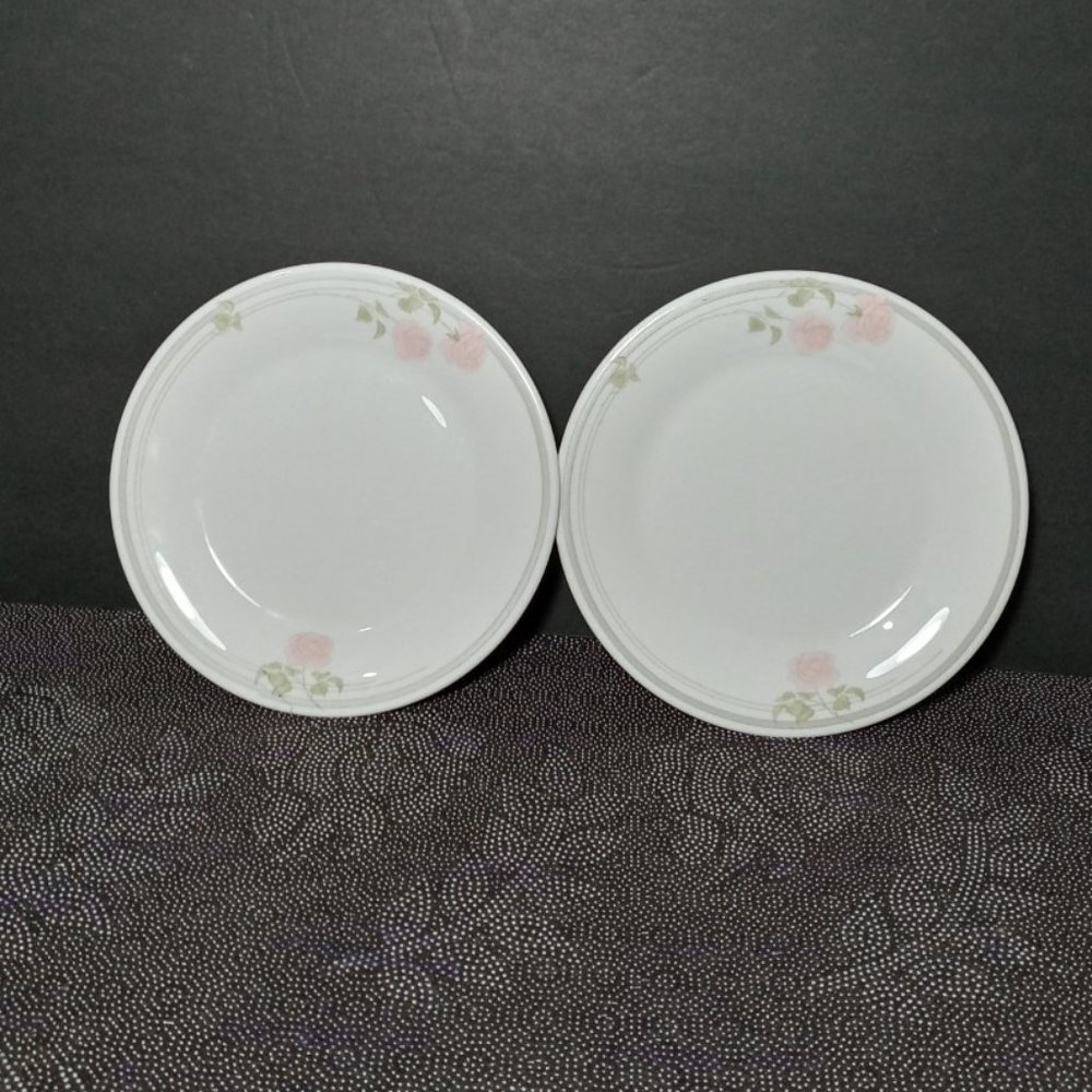 2 SALAD - DESSERT PLATE by Royal Doulton - ROSE